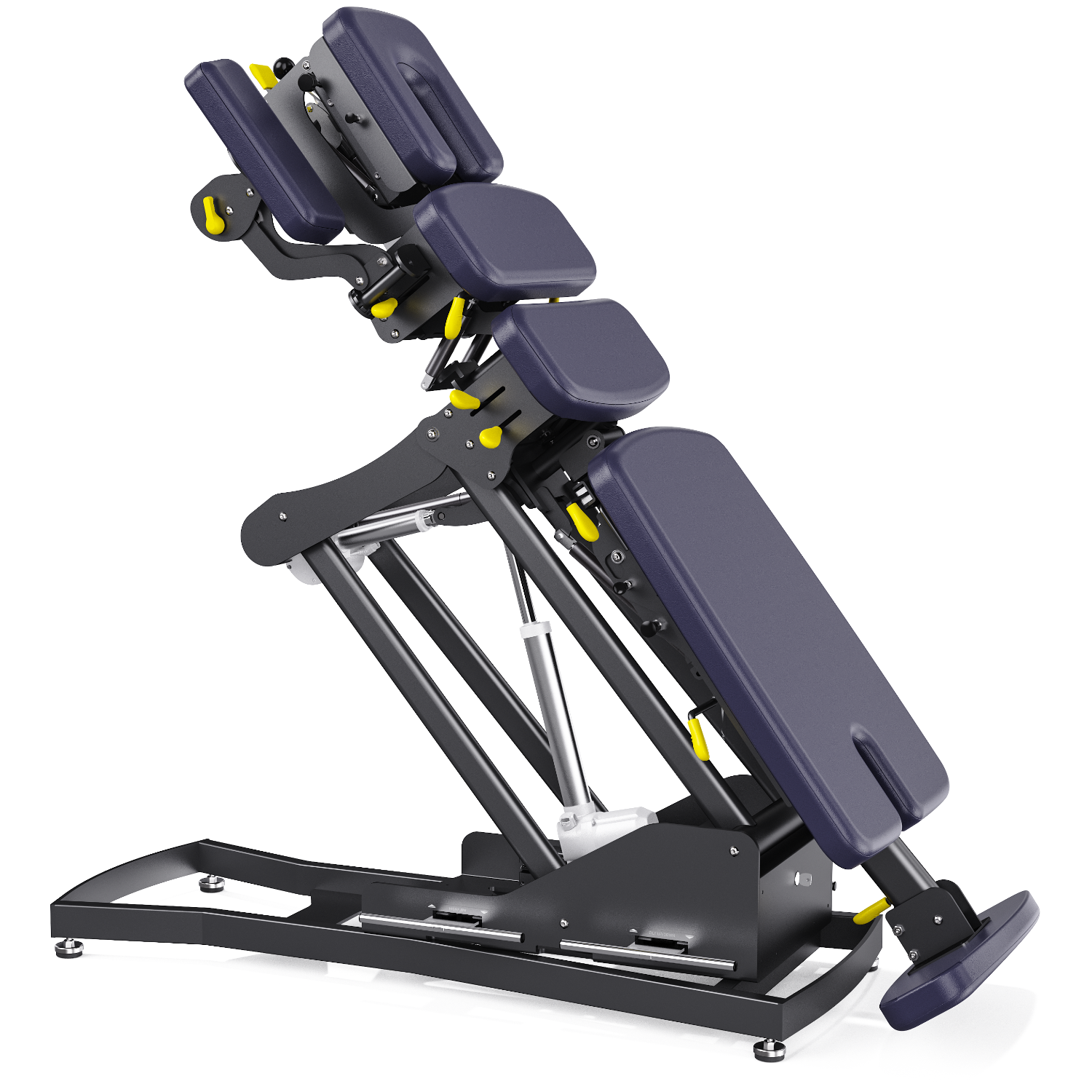 Electric 3D thoracic and lumbar flexion-distraction for rotation motion, cervical and lumbar traction