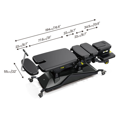 MT Chiropractic® Herrington-480 Drop Chiropractic Flexion Distraction Manipulation Table