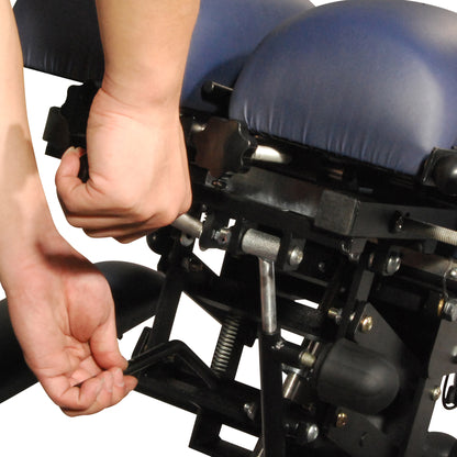 Iron-220 Chiropractic Adjusting Bench Therapy Table-Pneumatic Headpiece, Adjustable Height