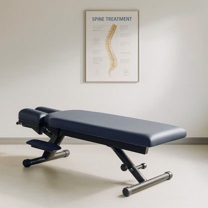 Iron-220 Chiropractic Adjusting Bench Therapy Table-Pneumatic Headpiece, Adjustable Height