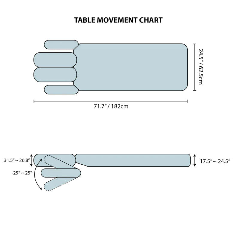 Iron-220 Chiropractic Adjusting Bench Therapy Table-Pneumatic Headpiece, Adjustable Height