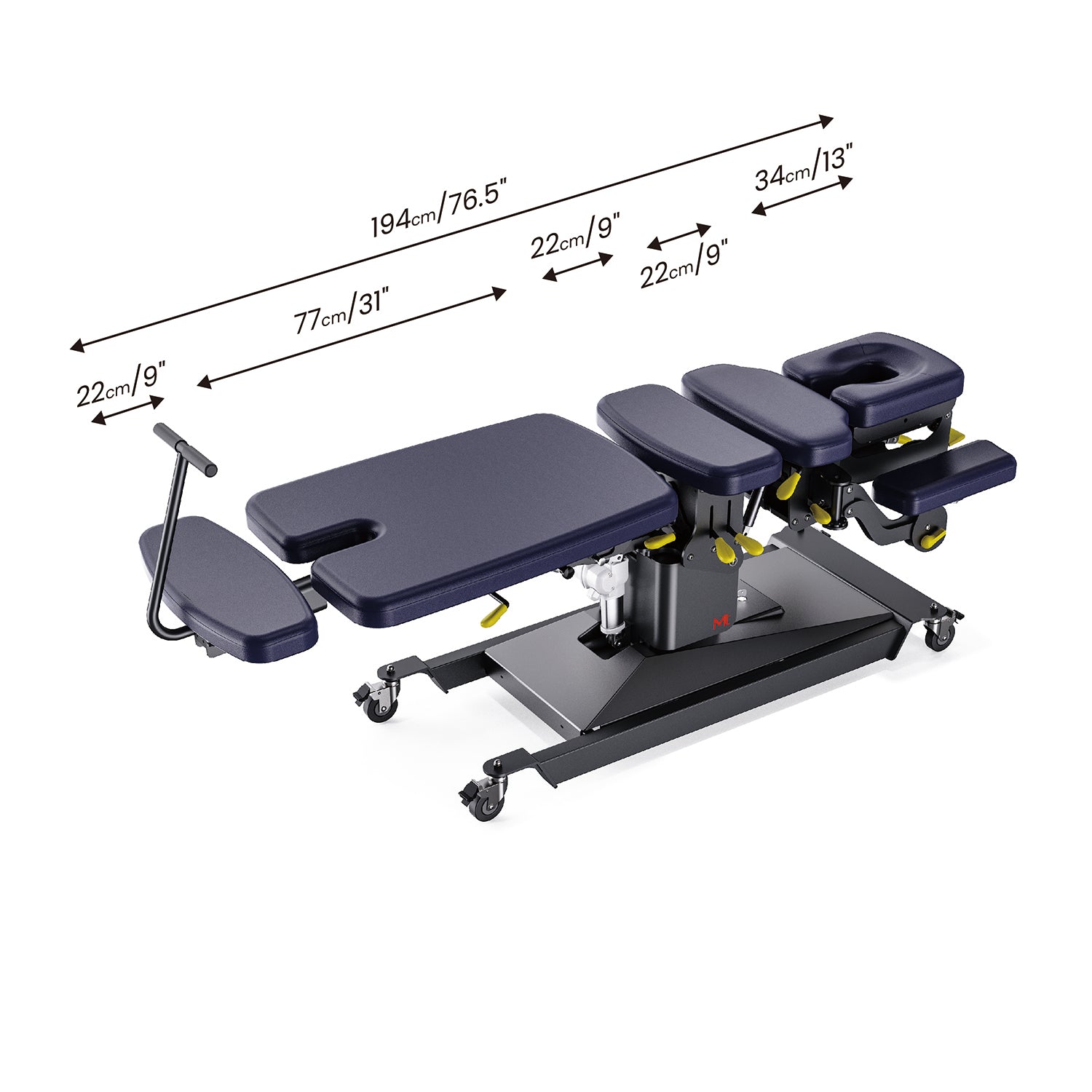 MT Chiropractic® Prime-400 Chiropractic Table – Manual Drop & Flexion-Distraction Spine Treatment
