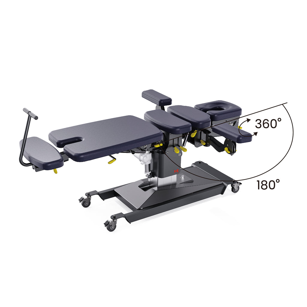 MT Chiropractic® Prime-400 Chiropractic Table – Manual Drop & Flexion-Distraction Spine Treatment