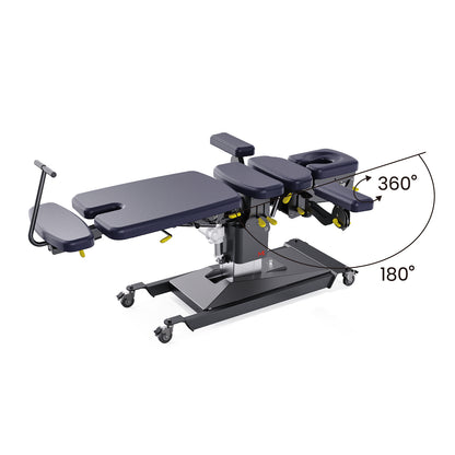 MT Chiropractic™ Prime-400 Chiropractic Table – Manual Drop & Flexion-Distraction Spine Treatment